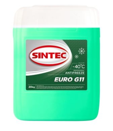 Антифриз SINTEC EURO G11 (-40) зеленый 20кг